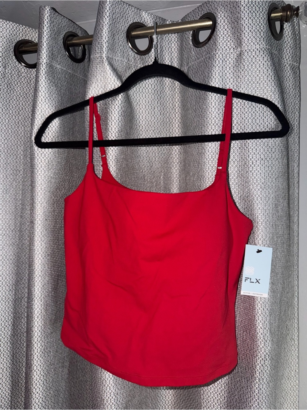 Red Spaghetti-Strap Women's Tank Top